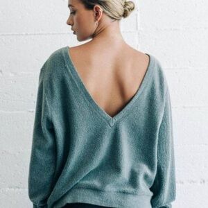 Joah Brown Get It Pullover in Evergreen Sherpa